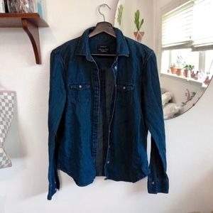 Denim button up